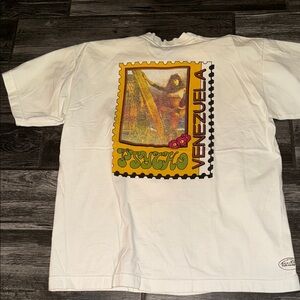 Psychodelic vintage 90s Venezuela Graphic White T-Shirt surfing large 1990s